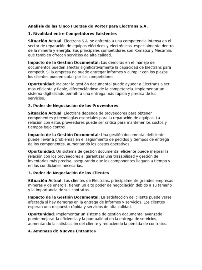 Gestión Documental en Electrans S.A. | PDF | Gestión de registros ...