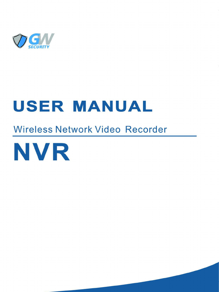 GW Security NVR Setup Guide | PDF | Computer File | Usb