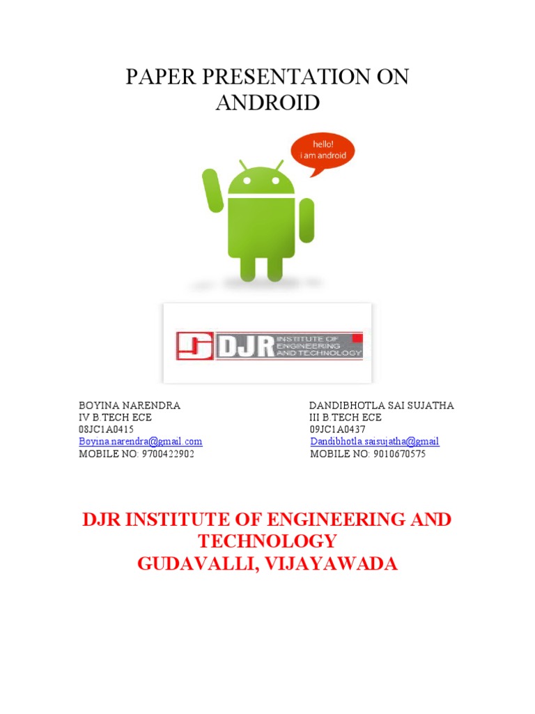 Overview of Android Development | PDF | Android (Operating System ...