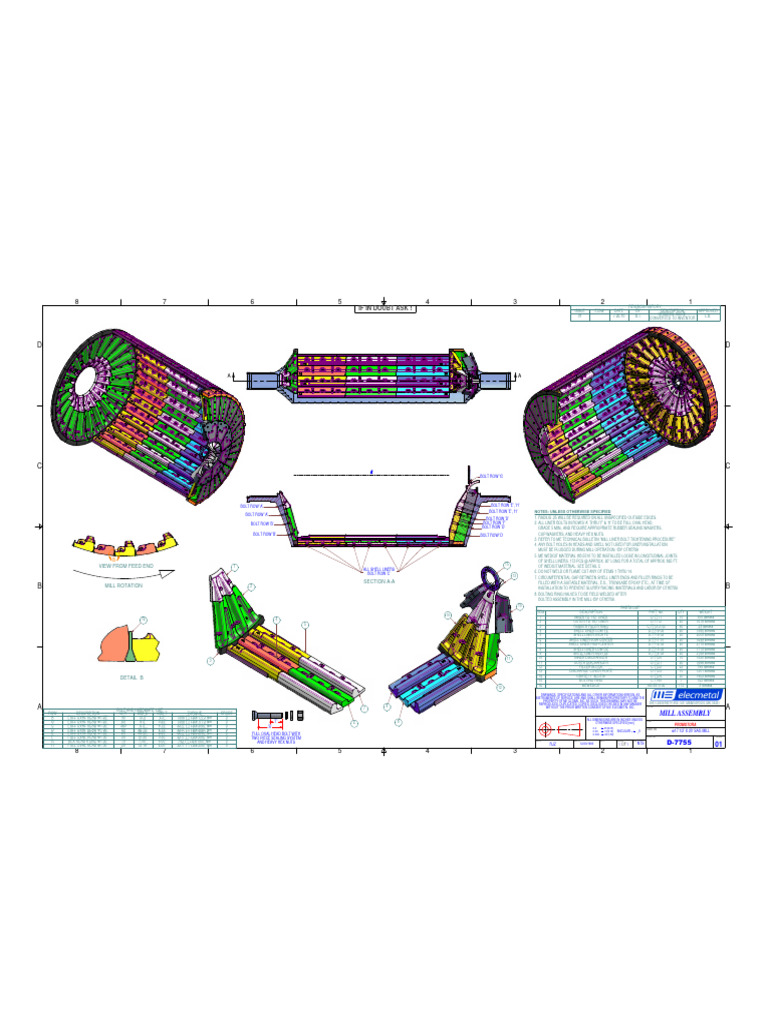 Planos de Motor CDT | PDF | Screw | Mechanical Engineering