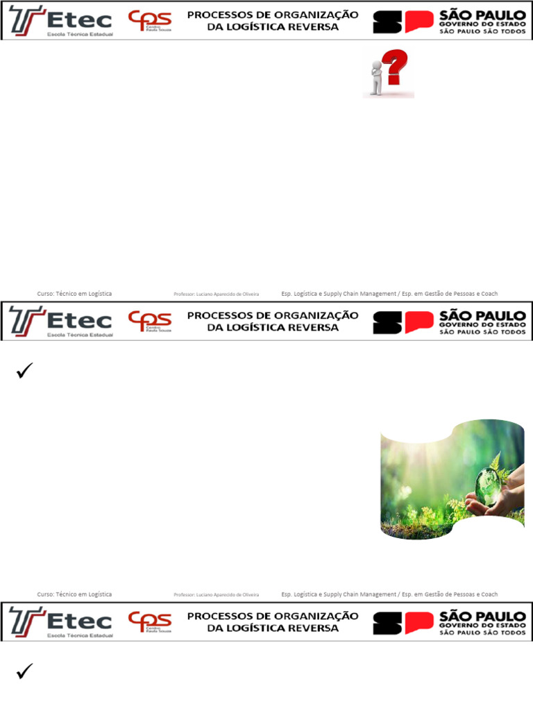 Log Reversa - Etec - 4º Bim - Esg | PDF | Logística | Governança