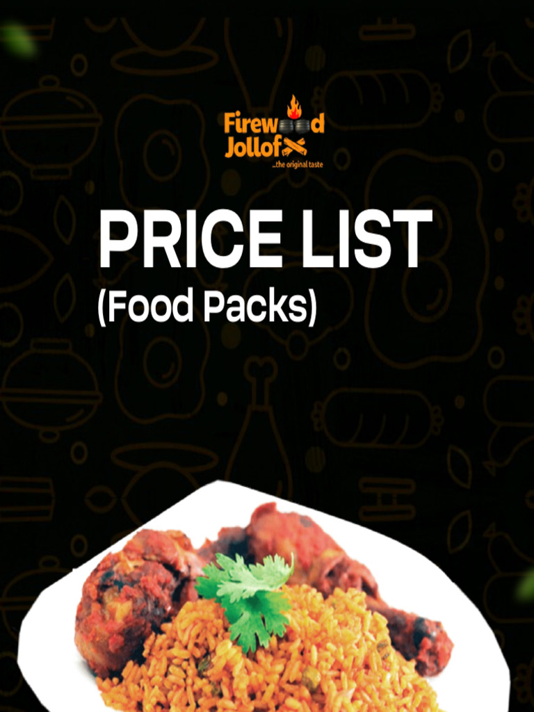 Firewood Rice Food Pack | PDF | Foods | African Cuisine