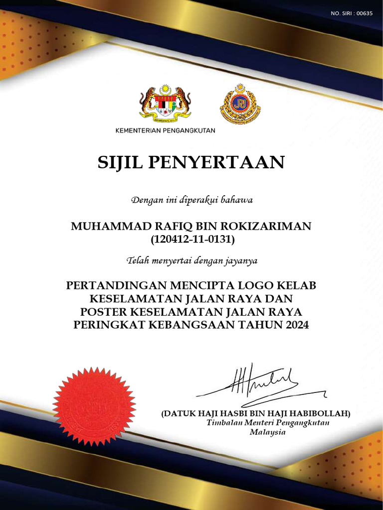 Sijil Rafiq | PDF