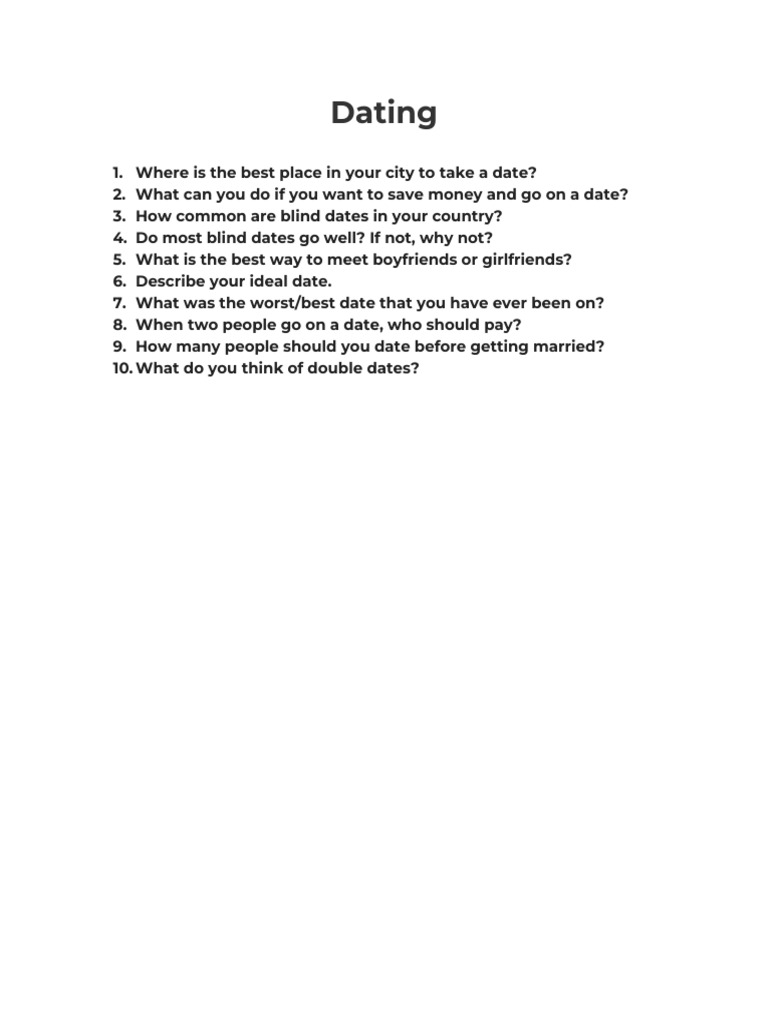 Dating Tips and Insights FAQ | PDF