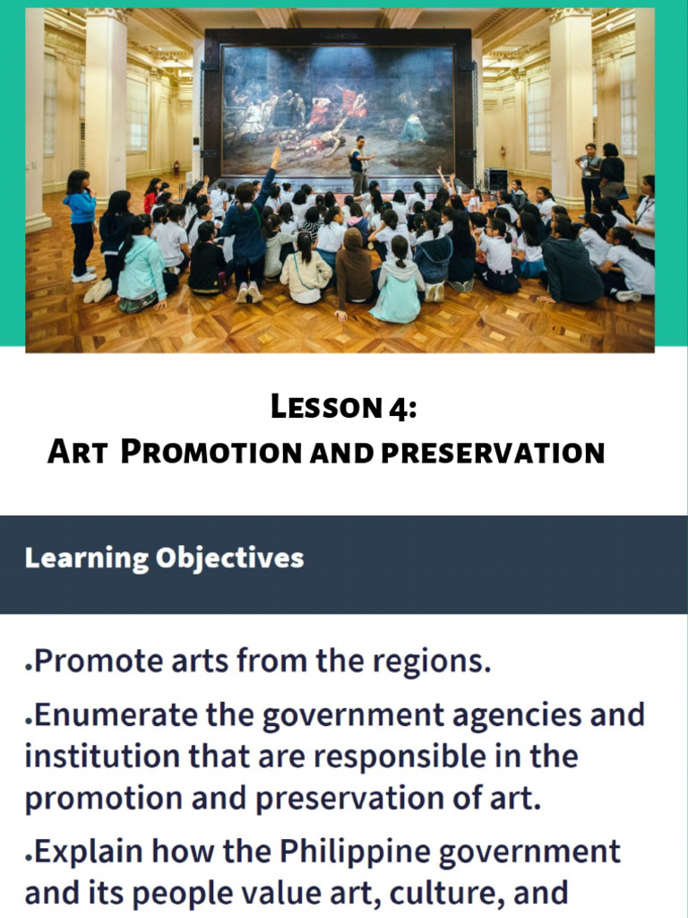 Module 4 Art Promotion and Preservation | PDF
