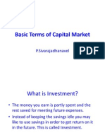 Basic Terms of Capital Market