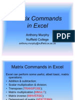 Matrix Commands