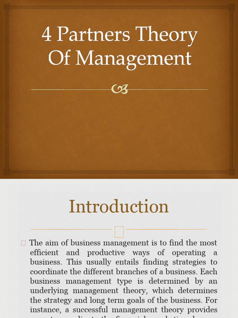 4 Partners Theory | PDF