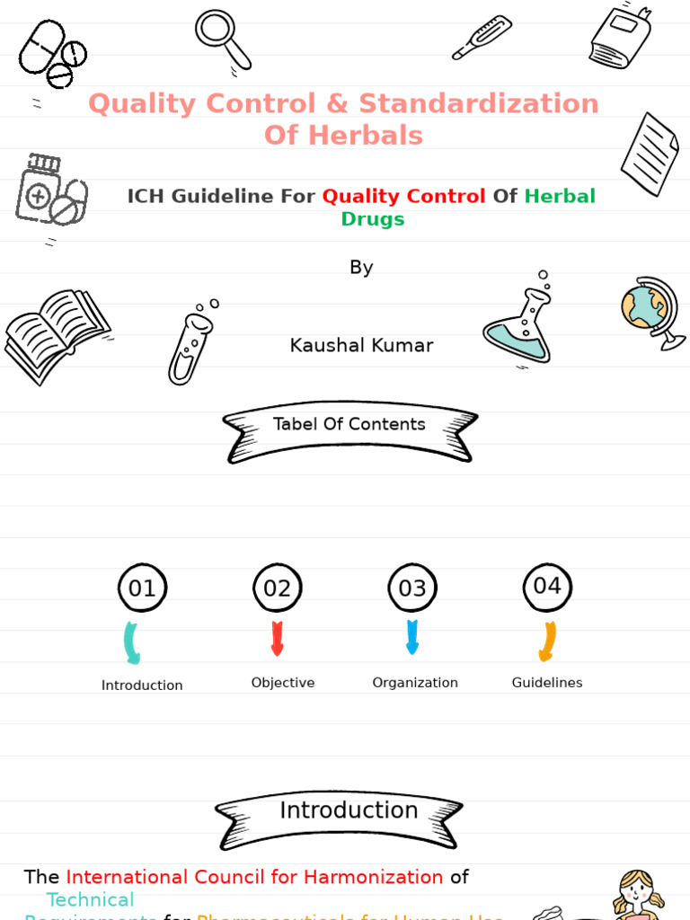 ICH Guidelines for Herbal Drug Quality | PDF | Health Sciences ...