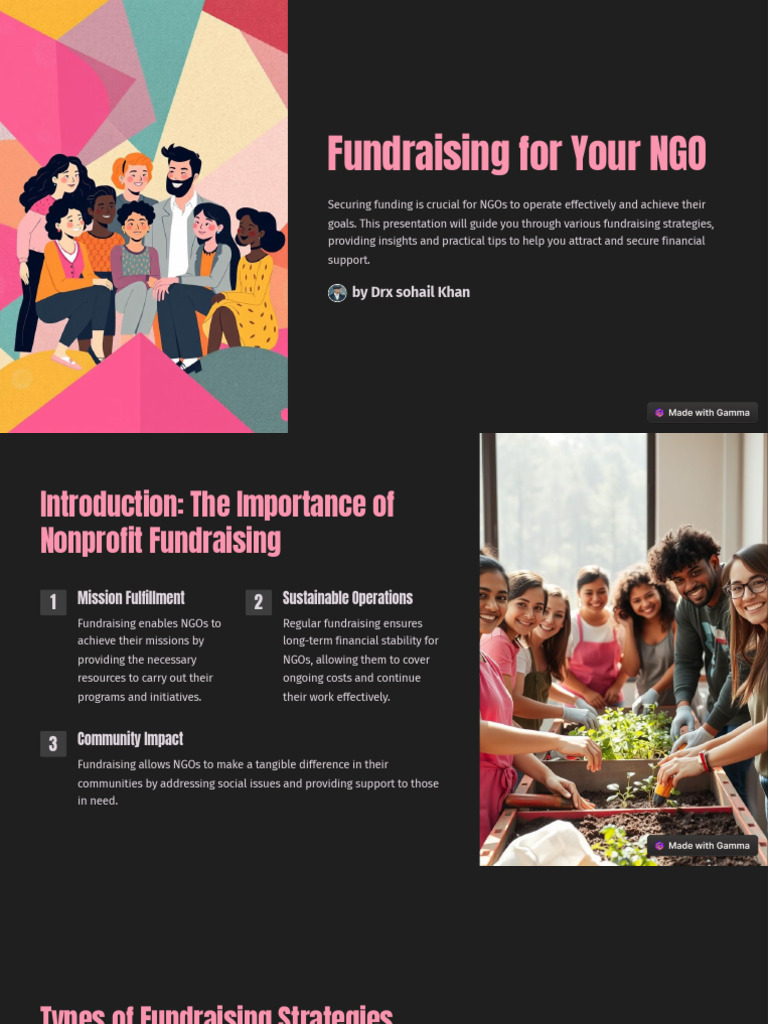 Effective Fundraising Strategies for NGOs | PDF | Fundraising | Non ...