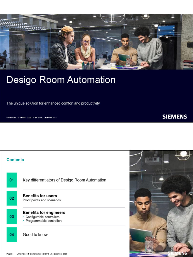 Siemens Desigo Room Automation Guide | PDF | Building Automation | Lighting