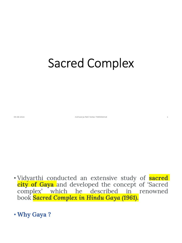 Sacred Complex in Hindu Gaya Analysis | PDF