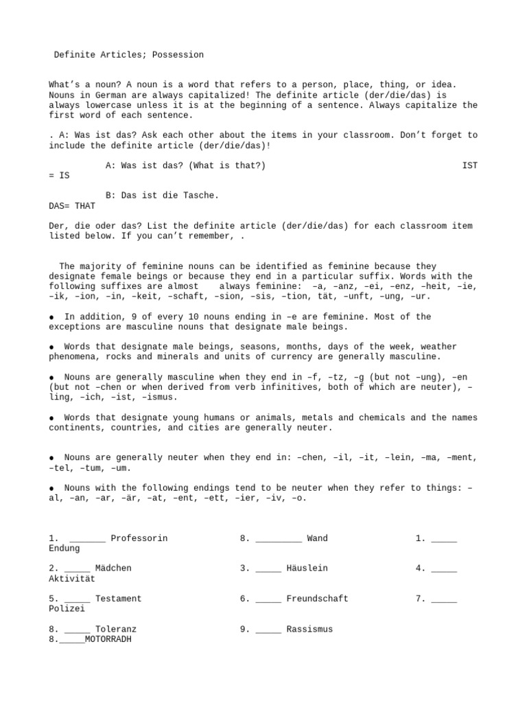 Lesson 2 | PDF | Grammatical Gender | Morphology