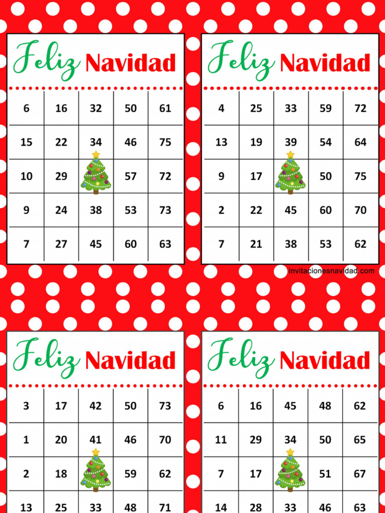 Bingo de Navidad PDF 1 | PDF