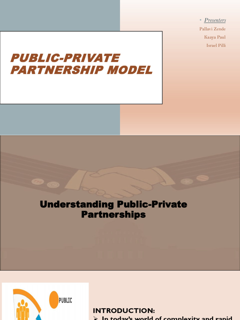 Understanding Public-Private Partnerships | PDF | Public–Private ...