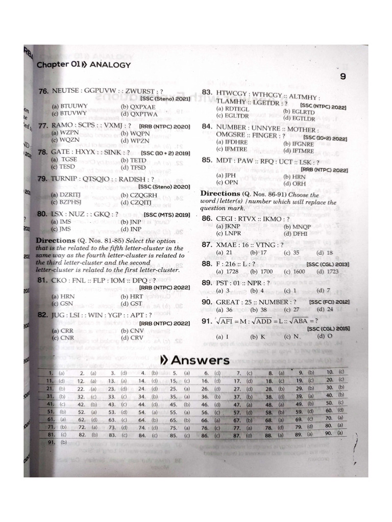 Reasoning Class Notes PW | PDF