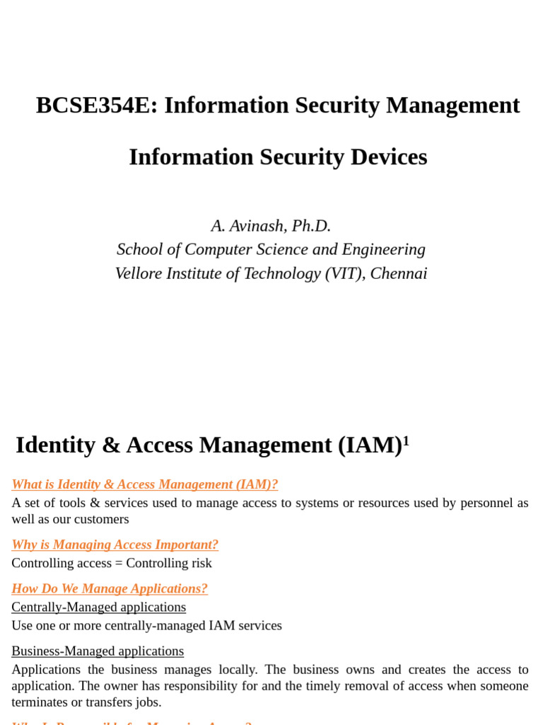 Module 1 Information Security Devices Pdf Computer Network