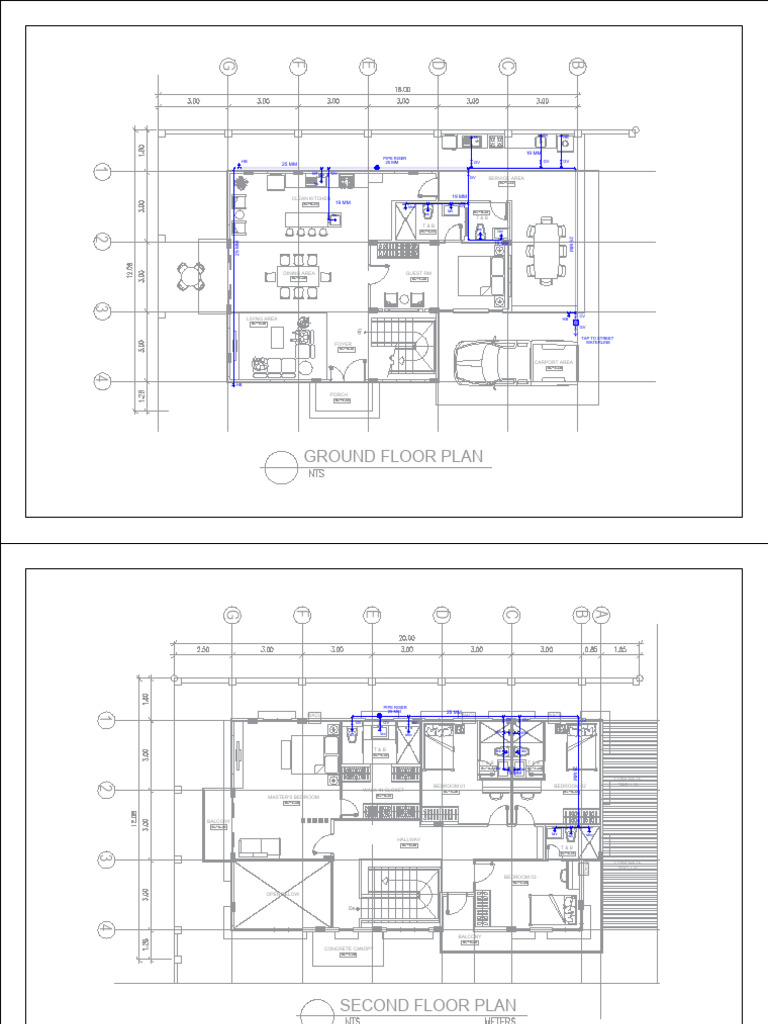 Ground and Second Floor Plans | PDF | Home