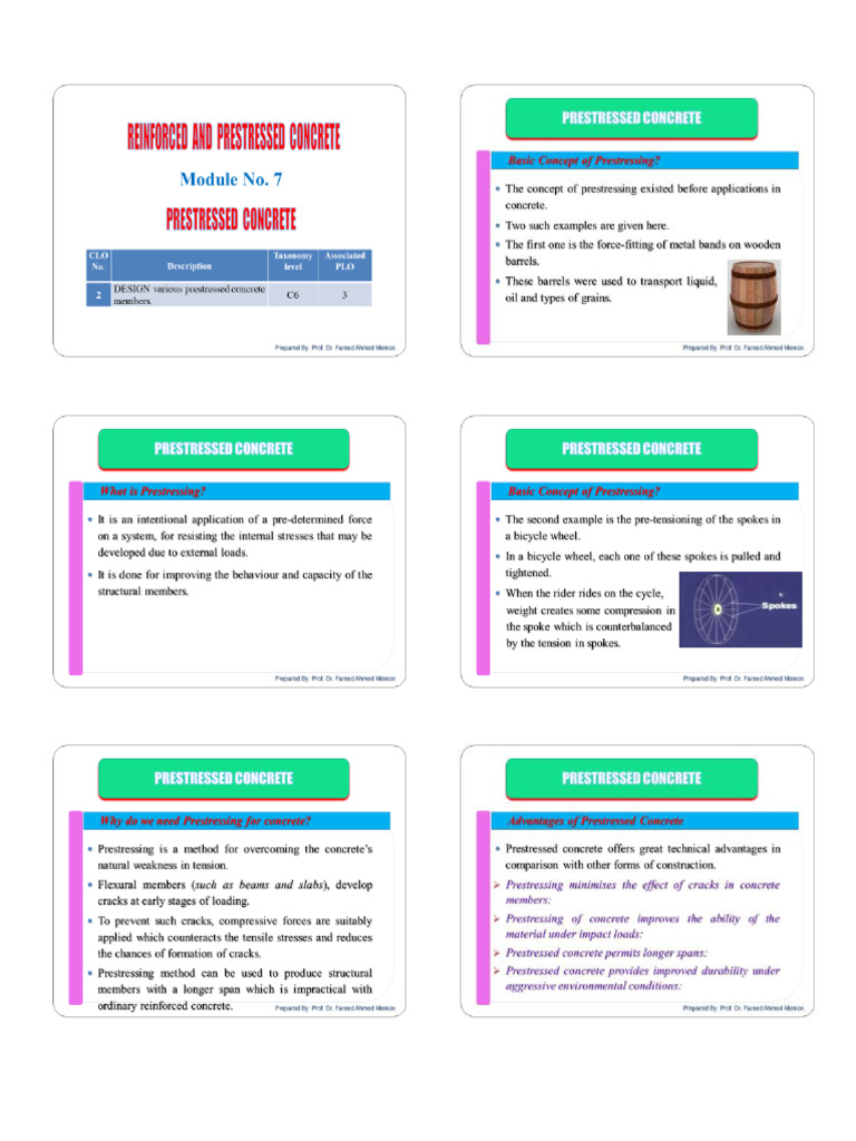 Module 7 (Prestressed Concrete) | PDF