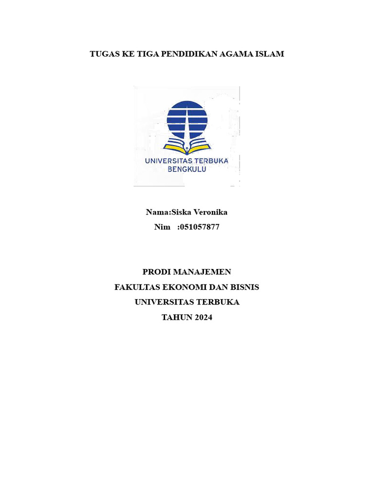 Tugas 3 Pendidikan Agama Islam Pdf