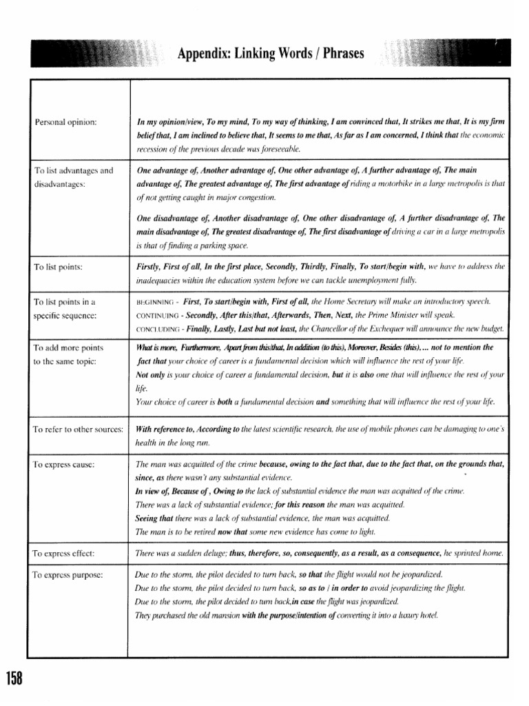 Linking Words & Phrases | PDF