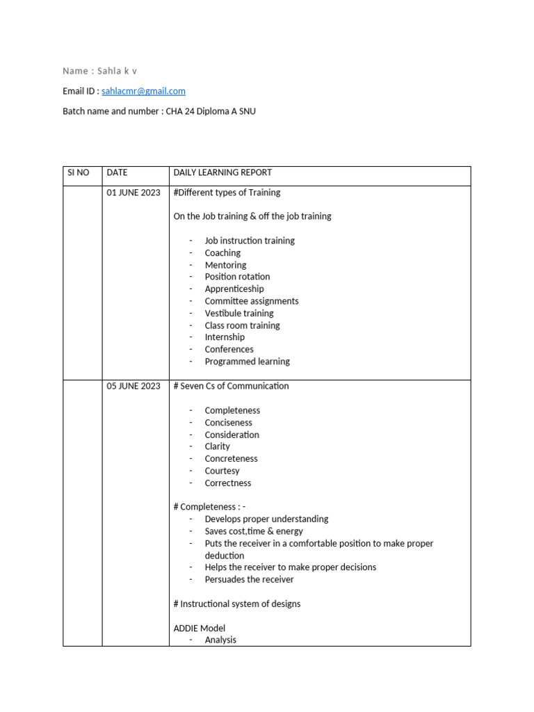 From June 01 To June 15 | PDF | Performance Appraisal | Goal Setting