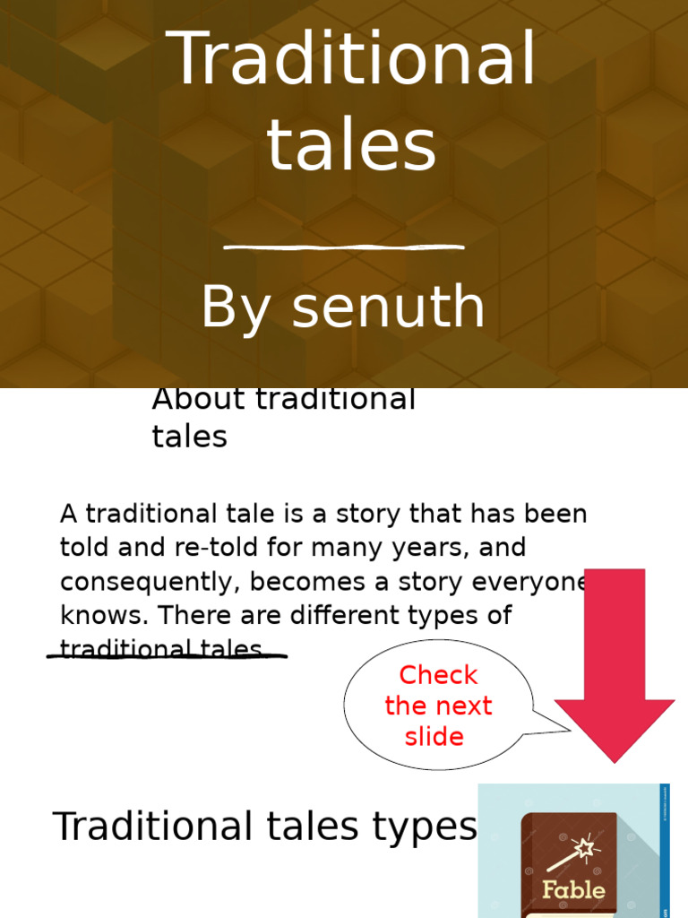 Types of Traditional Tales Explained | PDF