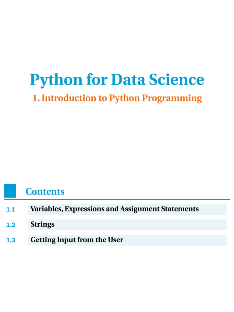 Introduction To Python Programming | PDF