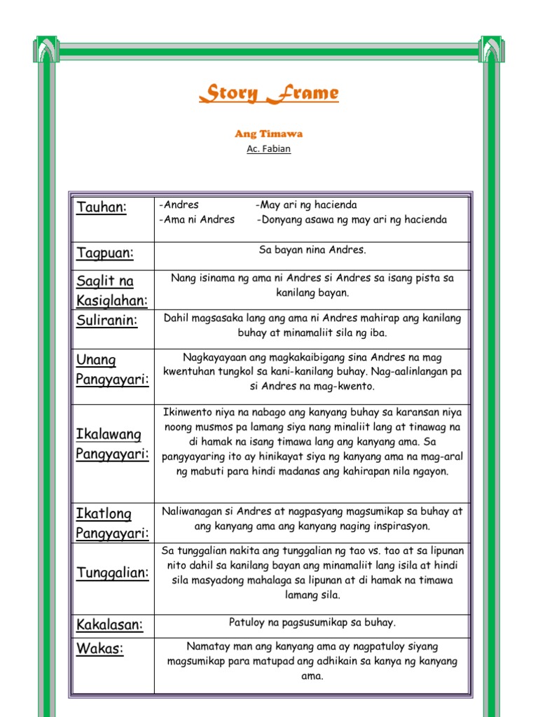 Story Frame | PDF