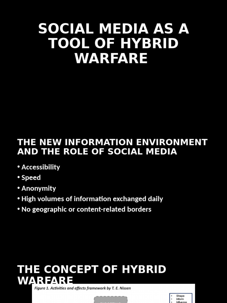 Social Media in Hybrid Warfare | PDF | Cyberwarfare | Security