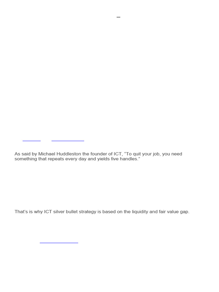 Mastering the ICT Silver Bullet Strategy | PDF | Foreign Exchange ...