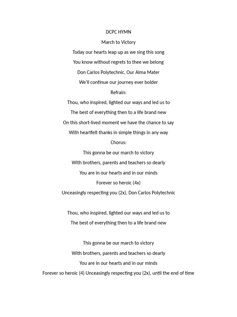 DCPC Hymn | PDF