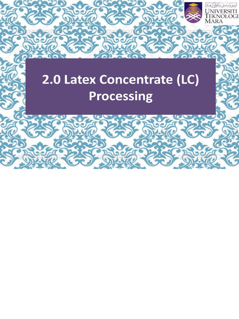 Latex Process - C12 | PDF