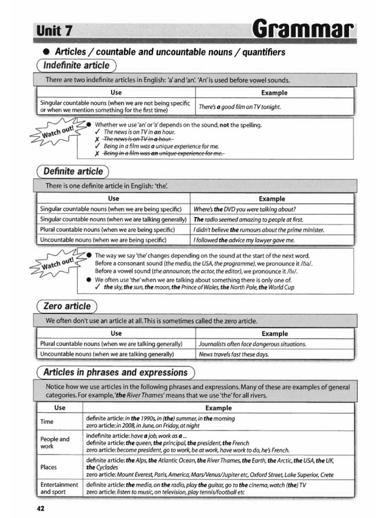 Article & Quantifier | PDF