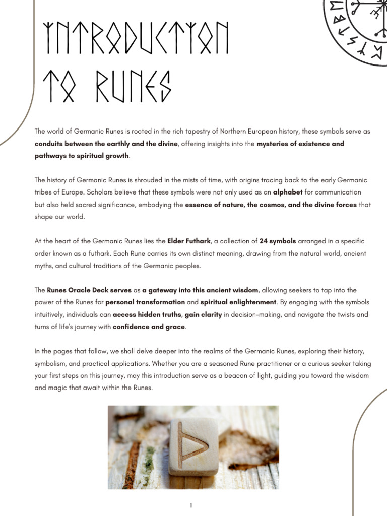 Exploring Germanic Runes and Their Meanings | PDF