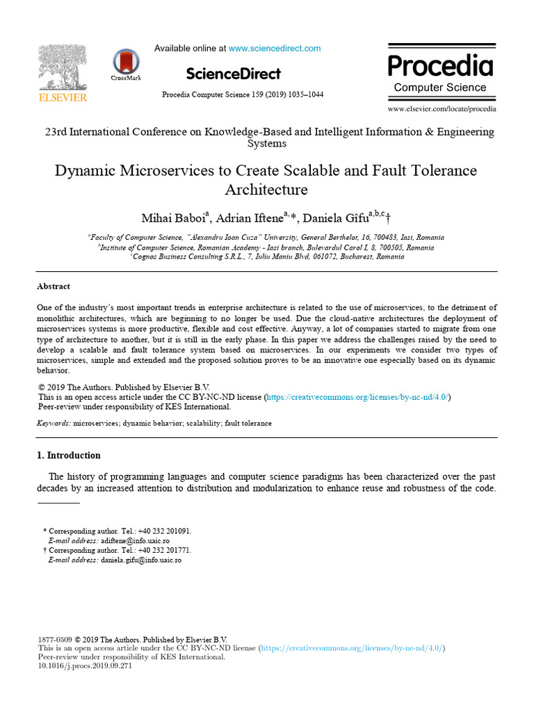 Dynamic Microservices for Scalable Architecture | PDF | Computer ...