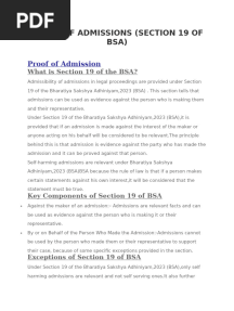 Assignment of BSA