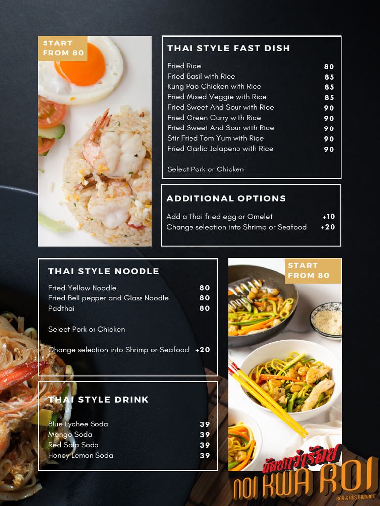04.26 Hoft Cafe Menu 1 | PDF | Thai Cuisine | Pizza
