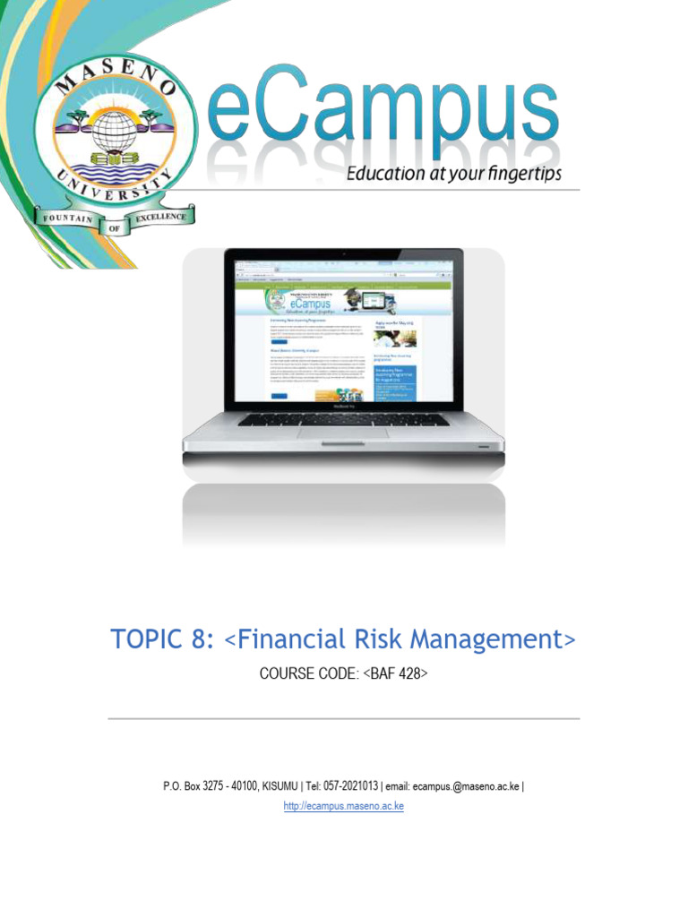 Financial Risk Management-Derivatives | PDF | Option (Finance) | Swap ...