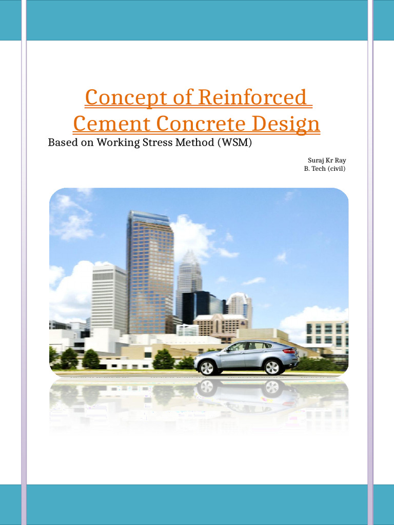 RCC Design Using Working Stress Method | PDF | Concrete | Reinforced ...