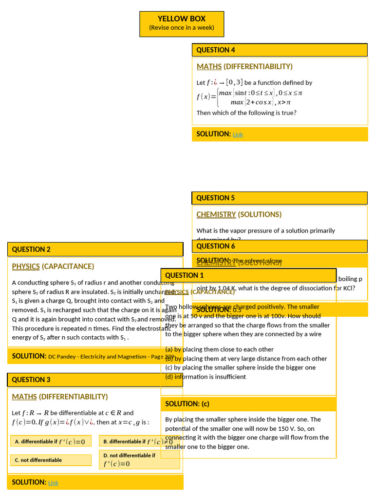 Yellow Box | PDF | Capacitance | Physical Quantities