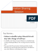 Information Sharing Session - Shrey