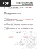 Format Surat Peminjaman Tempat Fakultas