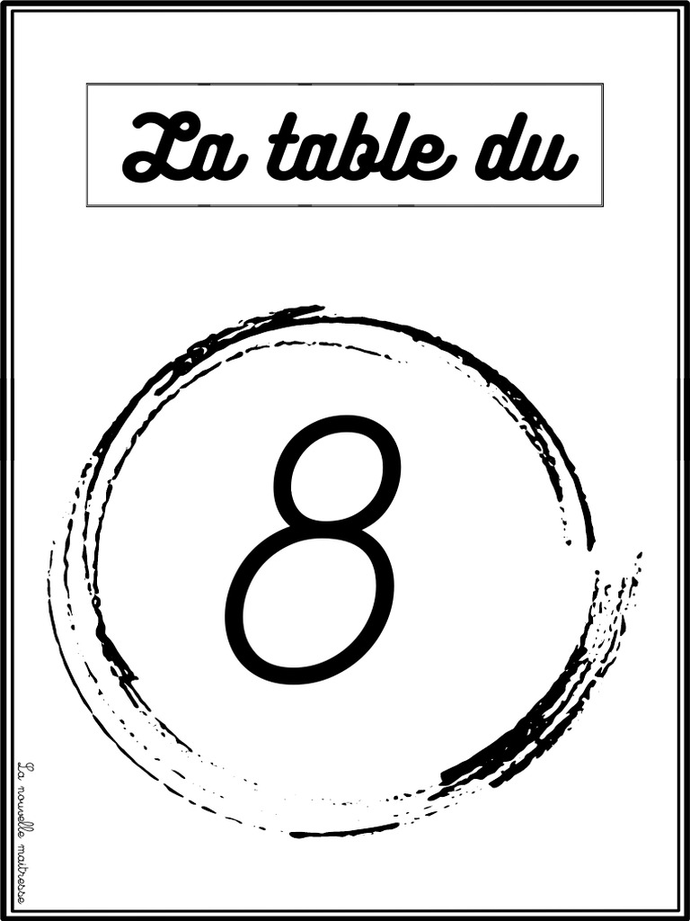 Apprendre la table de 8 facilement | PDF