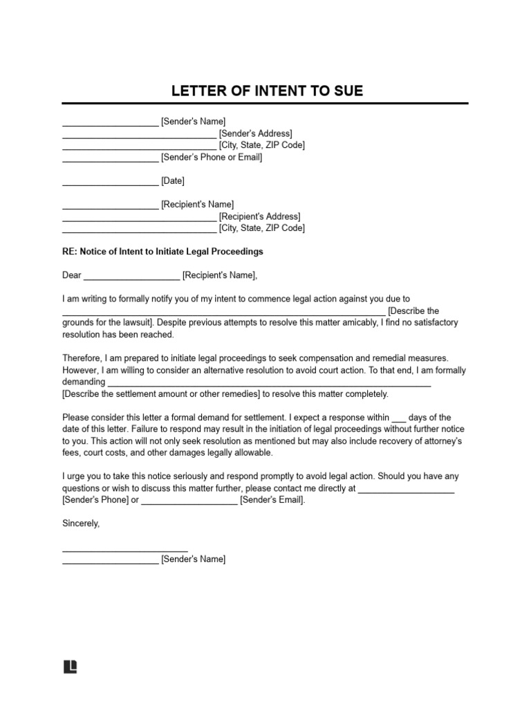 letter-of-intent-to-sue-template-pdf