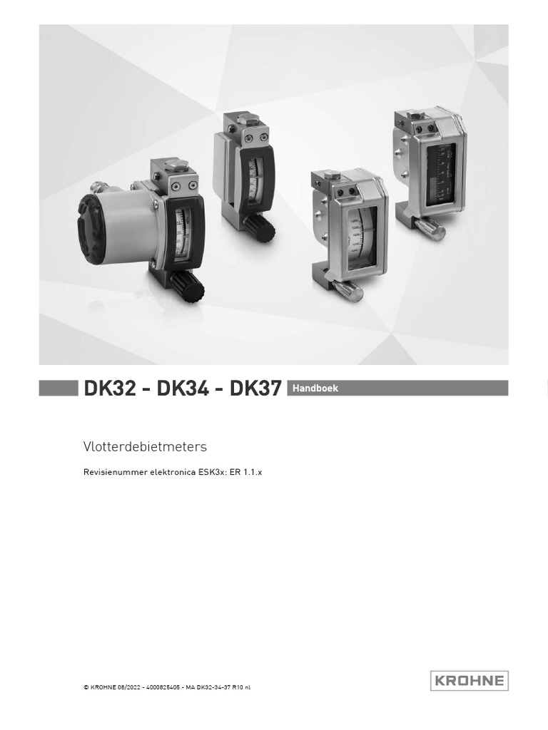 DK32 - DK34 - DK37: Vlotterdebietmeters | PDF