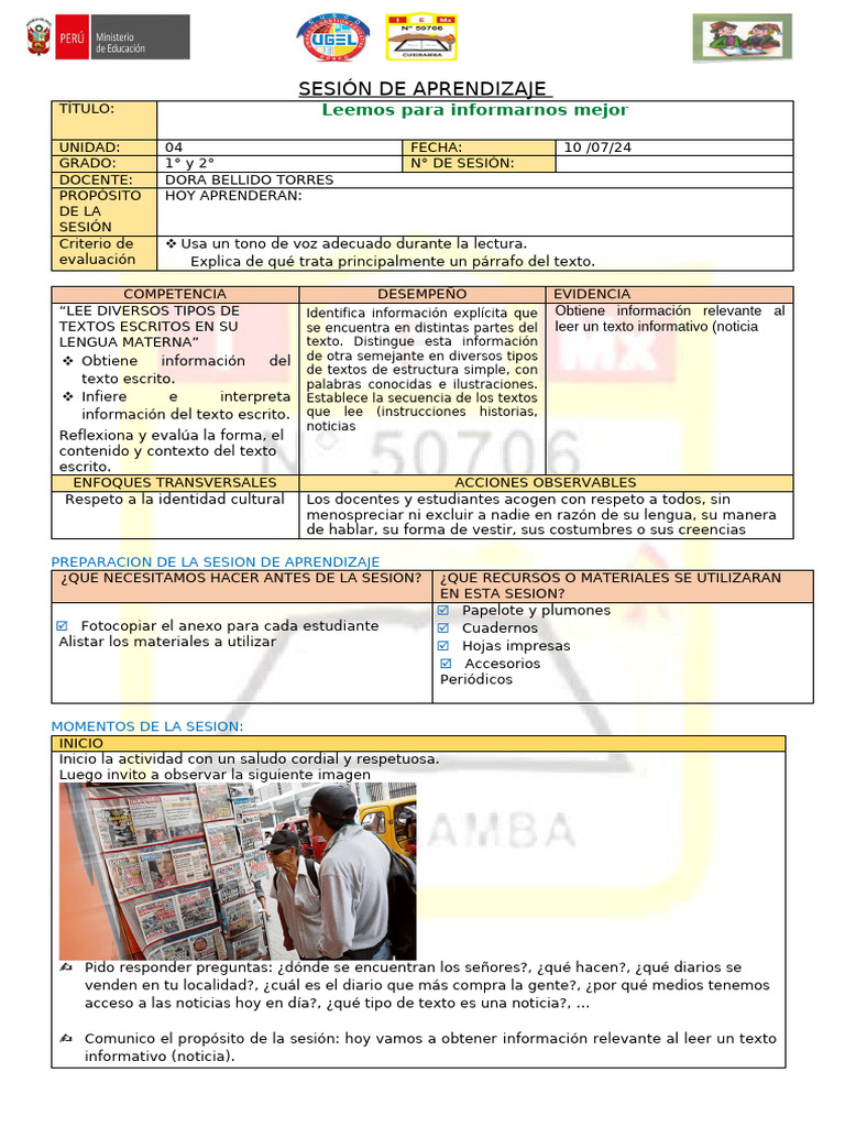 Leemos para Informarnos | PDF | Cognición | Aprendizaje