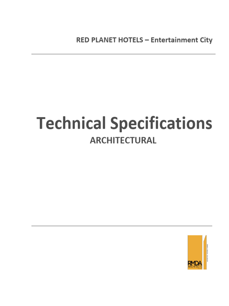 01-19-17 RPH Ec Architectural Tech'l Specs | PDF | Firefighting ...