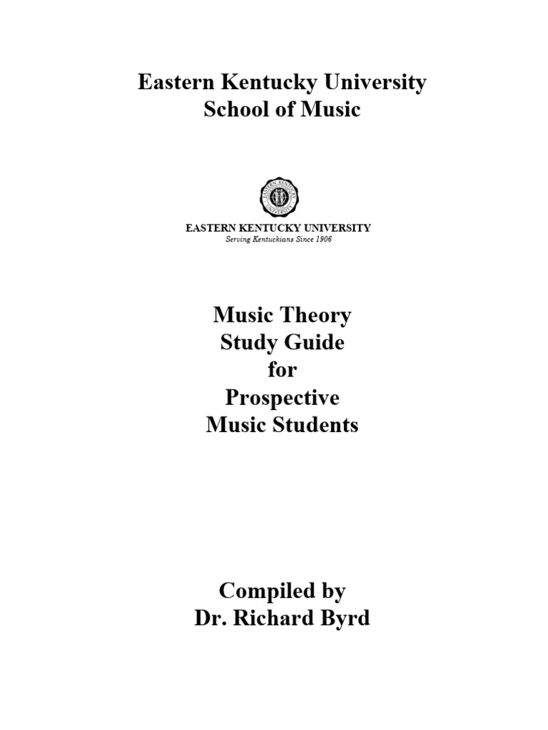 Music Theory Study Guide for Students | PDF | Interval (Music) | Minor ...