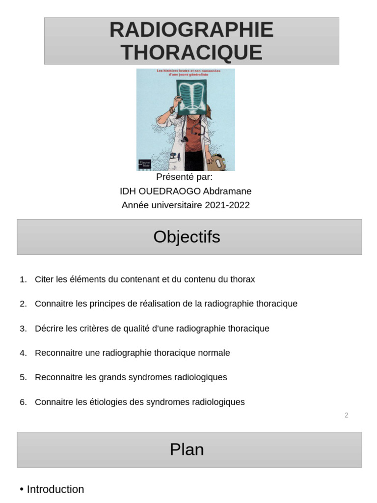 Radiographie Thoracique : Guide Complet | PDF | Thorax | Thorax